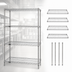 Thumbnail image #3 for Quantum 4-Shelf Wire Shelving Starter Kit, 42 x 18 x 54 Inch, 304 Stainless Steel