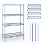 Thumbnail image #3 for Quantum WR74-3072GY 72"W x 30"D x 74"H Gray Epoxy Wire Shelving Starter Kit, 4 Shelves, Stationary