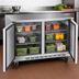 Thumbnail image #4 for Beverage-Air 48-Inch Two-Section Undercounter Refrigerator, 11.82 Cu. Ft., Rear-Mounted Self-Contained, Stainless Steel