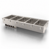 Thumbnail image #3 for Vollrath Five-Well Drop-In Hot Food Well, 5 Full-Size Pans, Thermostatic, Wet Operation, 208V