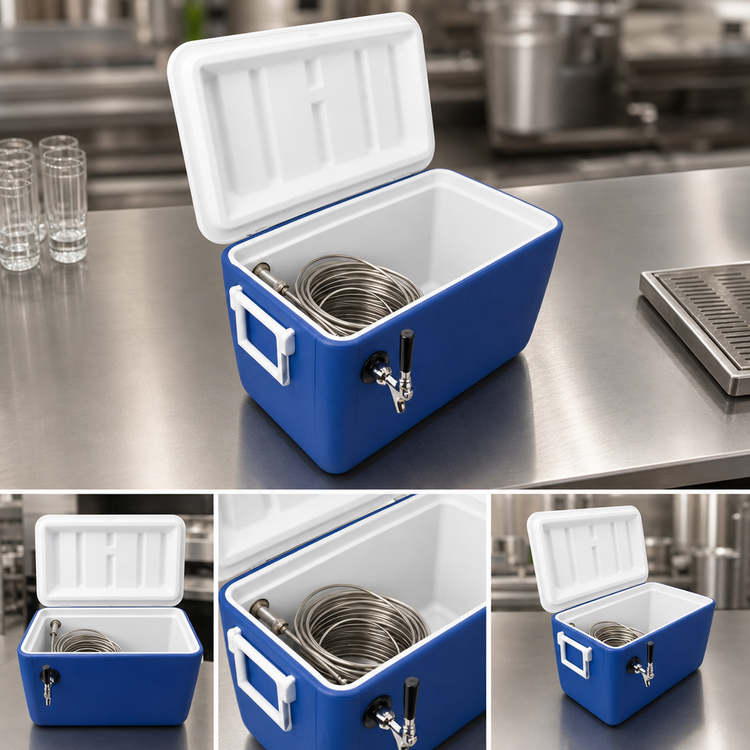 Product image #3 for Micro Matic 48-Quart Jockey Box Coil Cooler with 100/20-Foot Coil and 1 Faucet