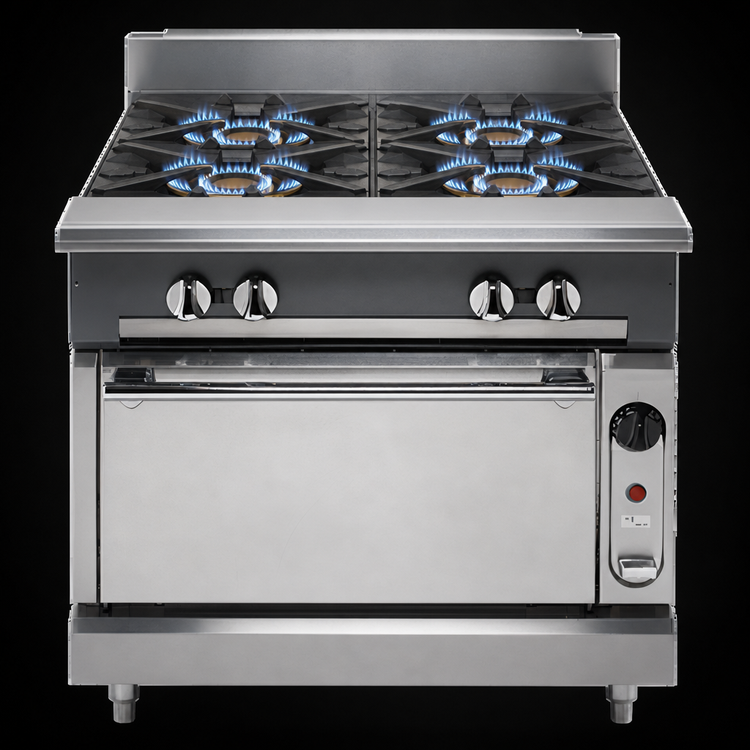 Product image #3 for Vulcan V Series 36-Inch Heavy Duty Gas Range with 6 Open Burners and Cabinet Base