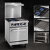 Thumbnail image #3 for Imperial Pro Series 24-Inch Combination Gas Restaurant Range with 2 Open Burners, 12-Inch Griddle, and Space Saver Oven