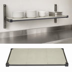 Thumbnail image #3 for Cambro Camshelving® Elevation EWSSKA2448S580 Wall-Mounted Solid Add-On Shelf Kit, 24 x 48 Inches, Brushed Graphite
