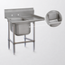 Thumbnail image #3 for Advance Tabco Regaline 1-Compartment Commercial Sink with Right-Hand Drainboard, 20 x 28 Inch Bowl, 14 Gauge 304 Stainless Steel