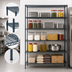 Thumbnail image #3 for Mixrite 36-Inch x 18-Inch Wire Shelving Unit with 5 Shelves and 86-Inch Posts, Slate Gray Epoxy