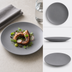 Thumbnail image #3 for American Metalcraft 9-Inch Round Coupe Matte Gray Melamine Plate