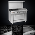 Thumbnail image #3 for Southbend Ultimate 36-Inch Gas Restaurant Range with 24-Inch Thermostatic Griddle and Convection Oven