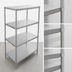 Thumbnail image #3 for John Boos Stainless Steel Dry Storage Shelving Unit with 4 Adjustable Shelves, 30 x 18 x 72 Inches