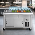 Thumbnail image #3 for DineXpress DXP5CB 5-Pan 74-Inch Mechanically Cooled Mobile Cold Food Serving Counter