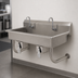 Thumbnail image #3 for Advance Tabco 2-Station Wall-Mounted Knee-Operated Hand Wash Sink, 40 Inch, 16 Gauge 304 Stainless Steel