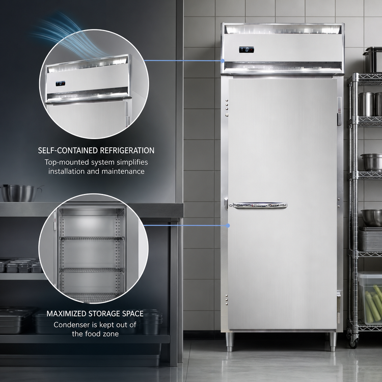 Product image #3 for Continental Refrigerator D1FEN Designer Line One-Section Wide Reach-In Freezer