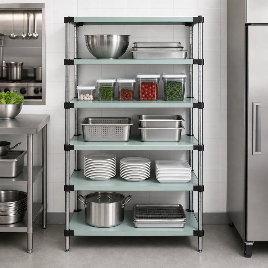 Five Solid Shelves