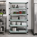 Thumbnail image #3 for Quantum 5-Shelf Solid Stainless Steel Stationary Shelving Starter Kit, 48 x 18 x 63 Inches