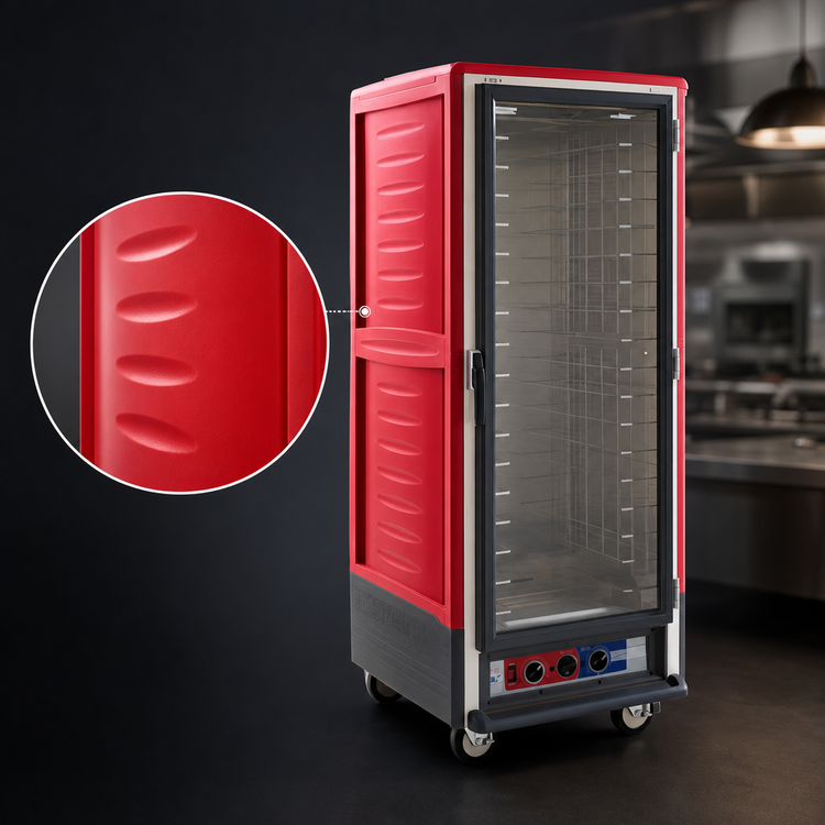 Product image #3 for Metro C5 3 Series Full Height Heated Holding Cabinet with Clear Polycarbonate Door and Universal Wire Slides