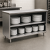 Thumbnail image #3 for Eagle Spec-Master Open Front Plate Cabinet with Stainless Steel Top, 72 Inch x 15 Inch