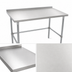 Thumbnail image #3 for John Boos Stallion 30 Inch x 24 Inch Stainless Steel Top Work Table with 1-1/2 Inch Rear Riser and Galvanized Base