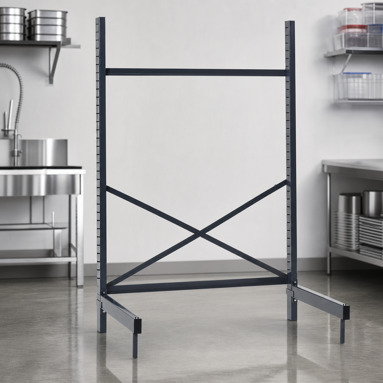 Product image #3 for Metro SmartLever Cantilevered Shelving Starter Base Kit for 60"W x 24"D Shelves, 86-3/8" High