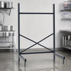 Thumbnail image #3 for Metro SmartLever SM862460-KIT Cantilevered Shelving Starter Base Kit, Freestanding Steel, for 60"W x 24"D Shelves, 86-3/8"H
