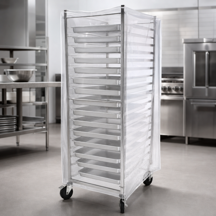 Product image #3 for John Boos Clear Plastic Full-Height Bun Pan Rack Cover