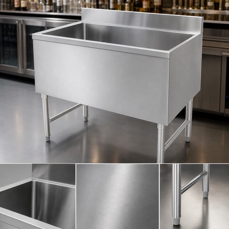 Product image #4 for 48-Inch Underbar Ice Chest with 8-Circuit Cold Plate and 130 lb Capacity