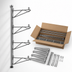 Thumbnail image #3 for Eagle Group Adjustable Post Wire Wall Mount End Unit for 14-Inch Deep Shelves, 63-Inch Posts, Stainless Steel