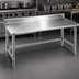 Thumbnail image #3 for Eagle Group Budget Series 144-Inch x 24-Inch Work Table with 4-1/2-Inch Backsplash and Galvanized Tubular Base