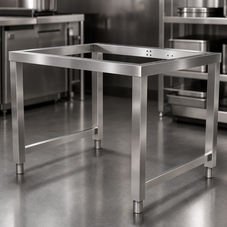 Product image #3 for Lainox Compact Naboo AISI 304 Stainless Steel Floor Stand for 12" x 20" (1/1 GN) Compact Combi Ovens