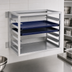 Thumbnail image #3 for New Age Wall-Mounted Aluminum Bun Pan Rack for 6 Full-Size 18 x 26 Inch Pans