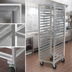 Thumbnail image #3 for Carter-Hoffmann 16-Pan Fixed Angle End-Loading Aluminum Tray Rack for 18 x 26-Inch Trays
