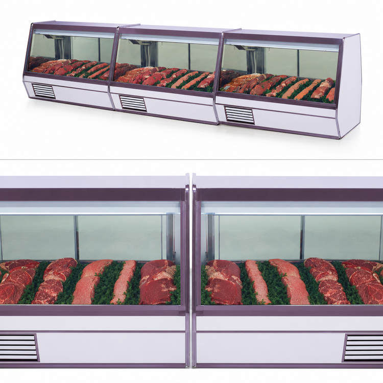 Product image #3 for Howard-McCray 32E Series 98-Inch Self-Contained Red Meat Service Case with LED Lighting