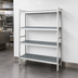 Thumbnail image #3 for Fermostock 4-Tier Perforated Stationary Starter Polymer Shelving Unit, 35