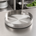 Thumbnail image #4 for American Metalcraft Round Stainless Steel Serving Tray, 14-5/8 Inch Diameter