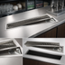 Thumbnail image #3 for Advance Tabco TA-529 9-Foot Drop-In Stainless Steel Urn Trough with Louvered Cover and Drain