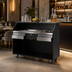 Thumbnail image #3 for Deluxe Standard Indoor Portable Bar with Stainless Steel Work Surface and Ice Bin