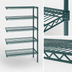 Thumbnail image #3 for Eagle Group Valu-Gard 5-Tier Add-On Commercial Wire Shelving Unit, 42 x 21 x 74 Inches, Green Epoxy