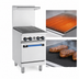 Thumbnail image #3 for Turbo Air Radiance 24-Inch Heavy Duty Natural Gas Range with Charbroiler Top and Space Saver Oven
