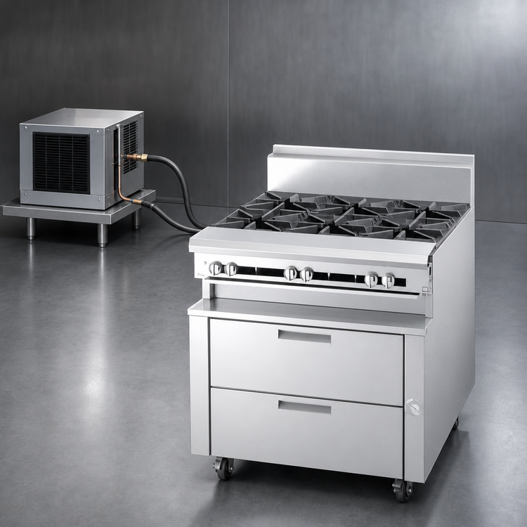 Product image #3 for Garland Polar Cuisine 36-Inch Remote Refrigerator Base with Two 19-Inch Drawers