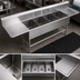 Thumbnail image #3 for John Boos Pro-Bowl 4-Compartment Stainless Steel Sink with Left and Right Drainboards