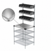 Thumbnail image #3 for Metro Chain Reaction Drive-Thru POS & Staging Work Station, 30 x 24 x 74 Inches, with 15 Overhead Bins