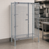 Thumbnail image #3 for QuadTruss Stationary Chrome-Plated Wire Security Cage with Double Doors, 33-1/4 x 27-1/4 x 67 Inches