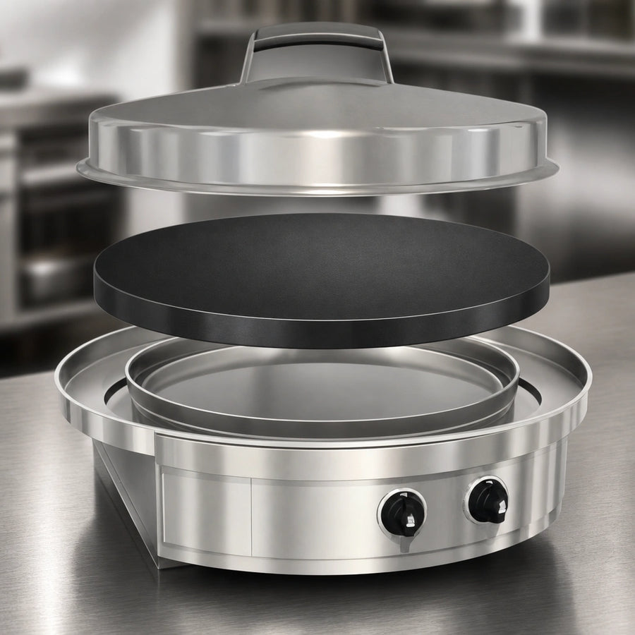 Circular Seasoned Steel Cook Surface