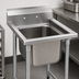 Thumbnail image #3 for Eagle Group 414 Series One-Compartment Stainless Steel Sink with Backsplash, 29-1/2