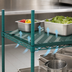 Thumbnail image #3 for QuadPlus Louvered Polymer Shelf Mat with Wire Quad-Adjust Frame, 30 x 24 Inches, Green