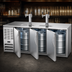 Thumbnail image #3 for Beverage-Air 72-Inch Shallow-Depth Draft Beer Cooler with 3 Solid Doors and Dual Faucet Towers