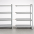 Thumbnail image #4 for Cambro Camshelving Premium 4-Shelf Solid Stationary Add-On Polymer Shelving Unit, 60-Inch Wide x 21-Inch Deep x 84-Inch High, Speckled Gray