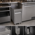 Thumbnail image #3 for Glastender 12-Inch Wide x 19-Inch Deep Underbar Stainless Steel Drainboard Cabinet Base with Hinged Door