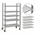 Thumbnail image #3 for Cambro Camshelving Elements XTRA 18 Inch x 48 Inch x 78-1/4 Inch 5-Shelf Vented Mobile Starter Unit