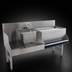 Thumbnail image #3 for Advance Tabco Prestige Supreme 48-Inch Stainless Steel Uni-Serv Speed Bar with Right Ice Bin, Dump Sink and Blender Recess
