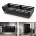 Thumbnail image #4 for American Metalcraft Black Twilight Nestable Rectangular 9-Inch Entree Serving Basket